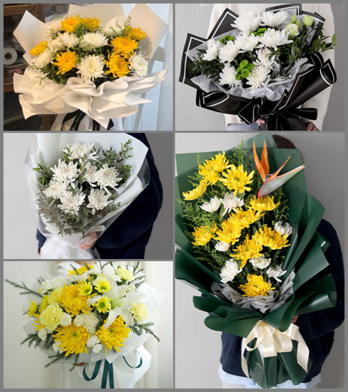 河南开封鼓楼区仙人庄街道白事花束代送
